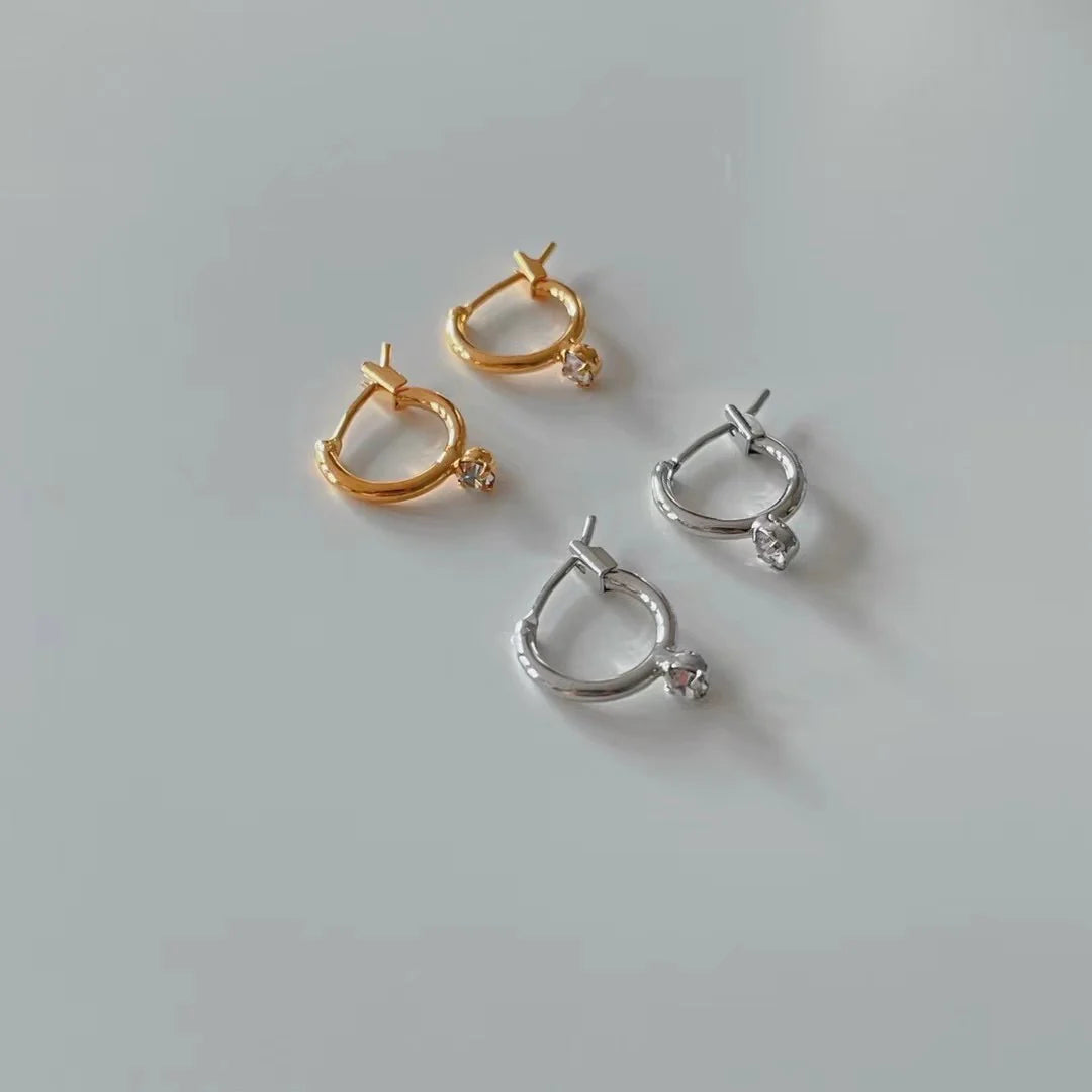 Cubic Zirconia Huggies