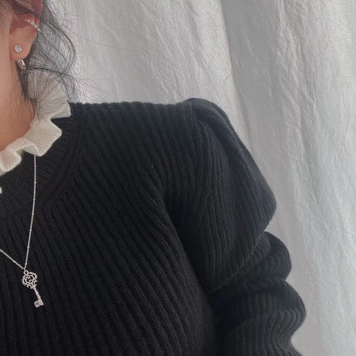 Half Pearl Ear Cuff