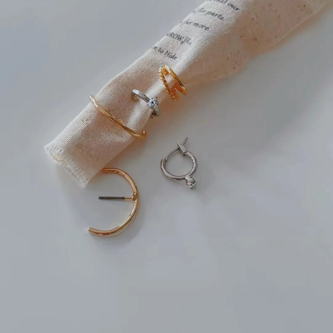 Cubic Zirconia Huggies