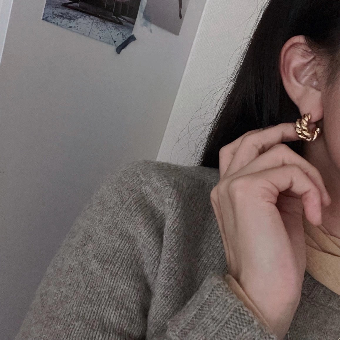 Croissant Earrings
