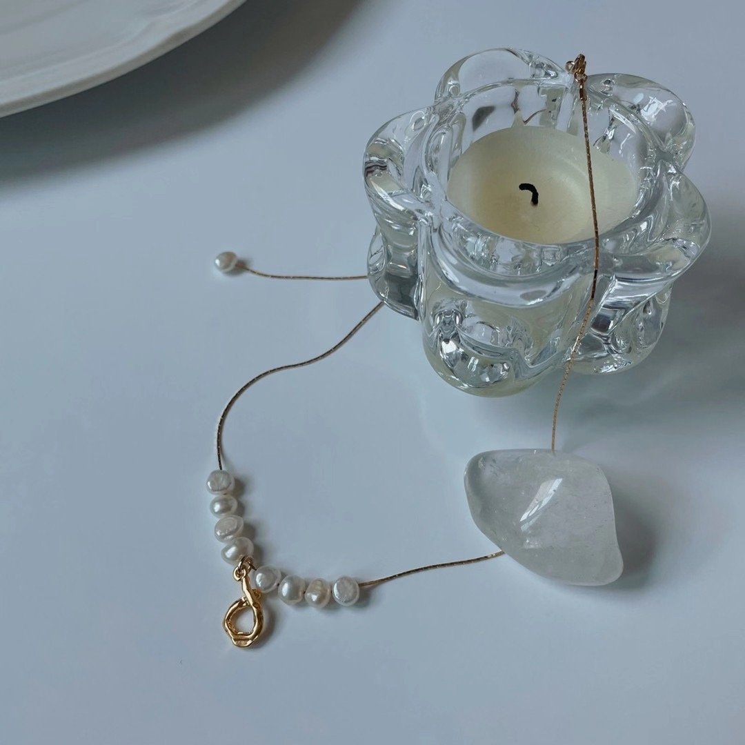 18K Gold Plated Pearl Combi Necklace - O.chic Studio