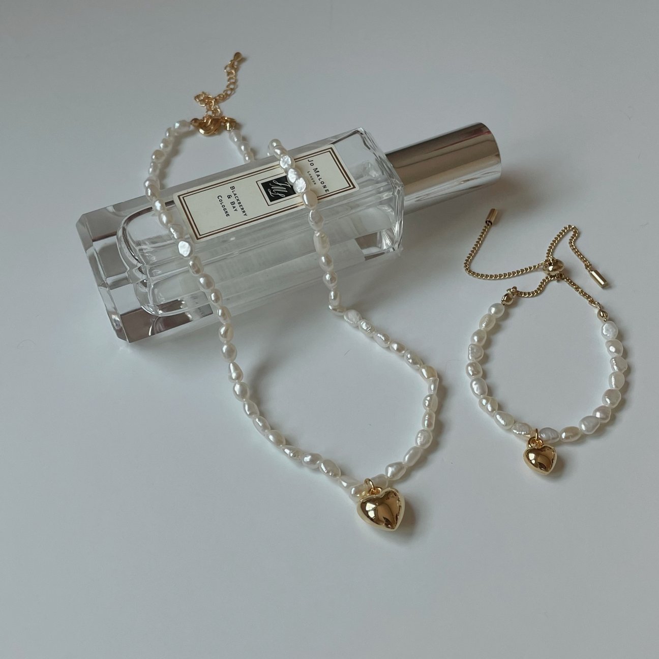 Freshwater Pearl Heart Necklace - O.chic Studio