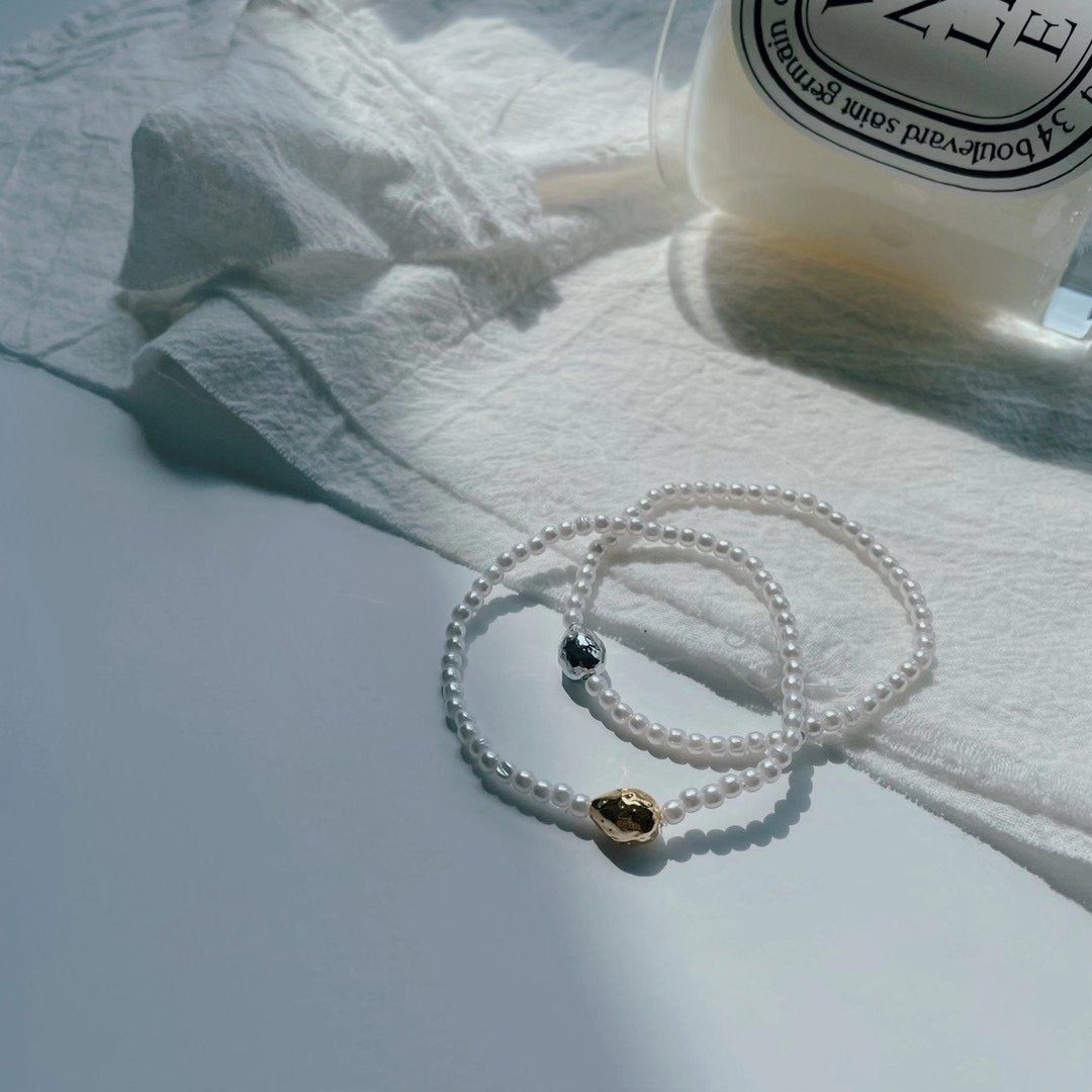 18K Gold Plated Pearly Bracelet - O.chic Studio