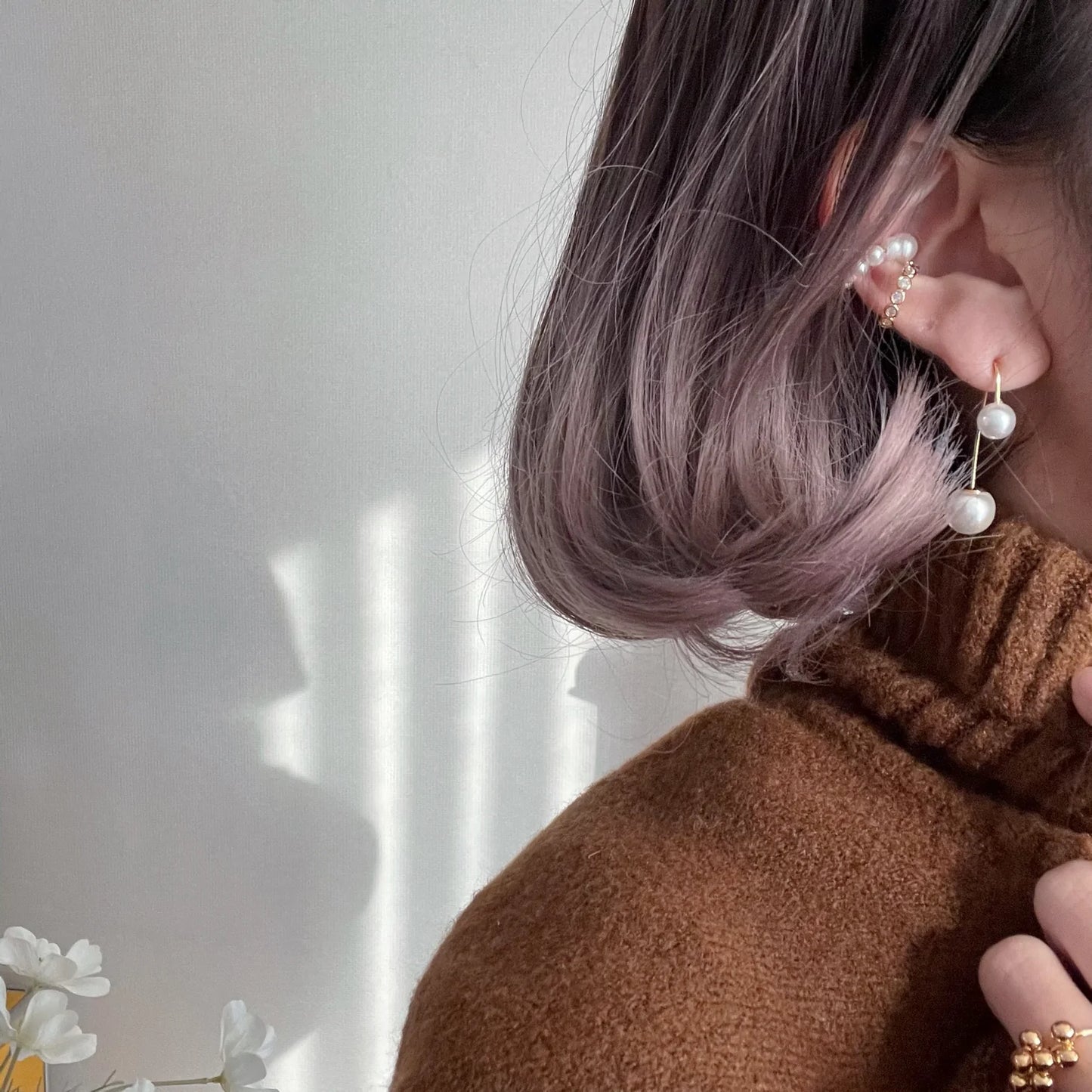 Pearl Earrings (24K Gold Plated)