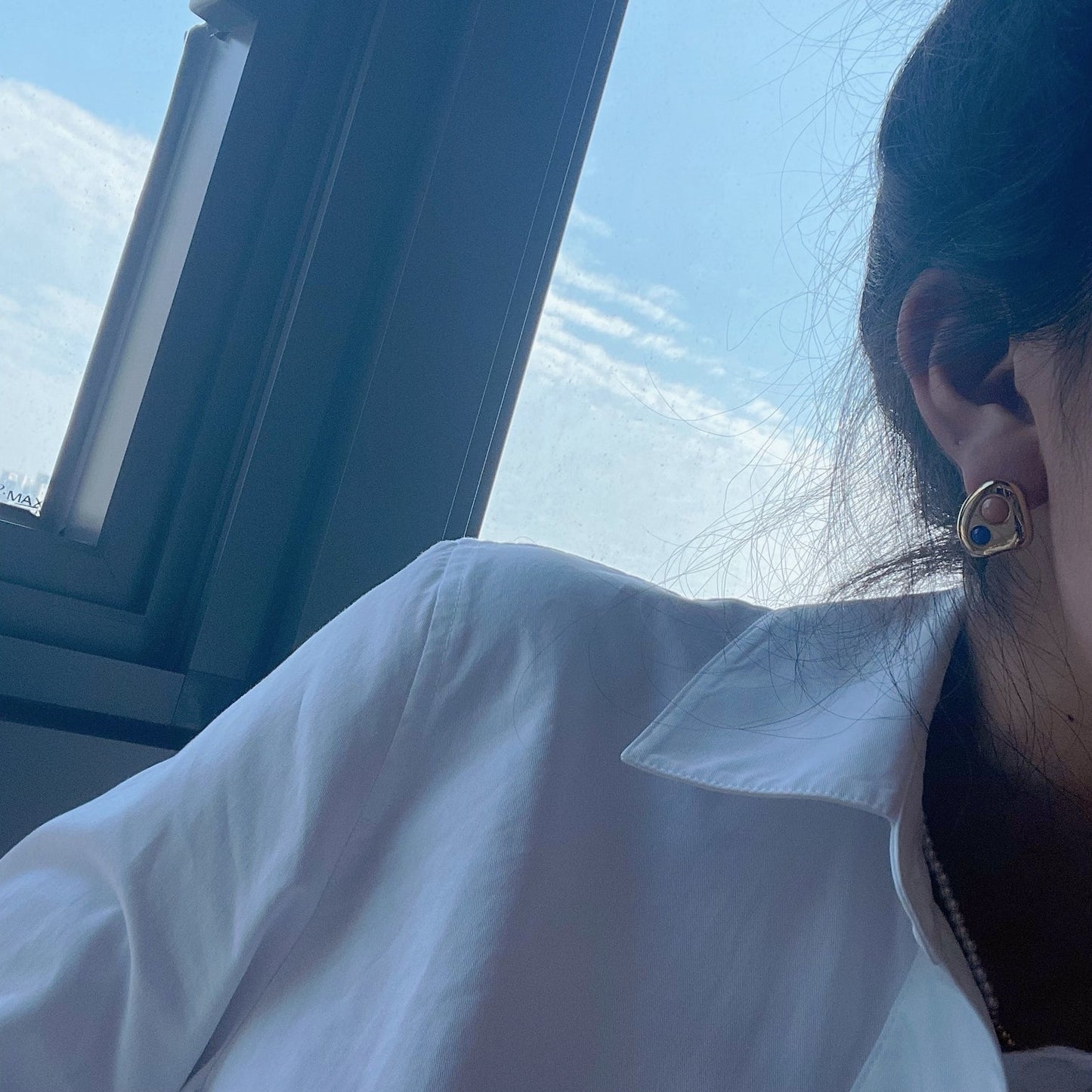 Colourful Beads Unbalanced Earrings