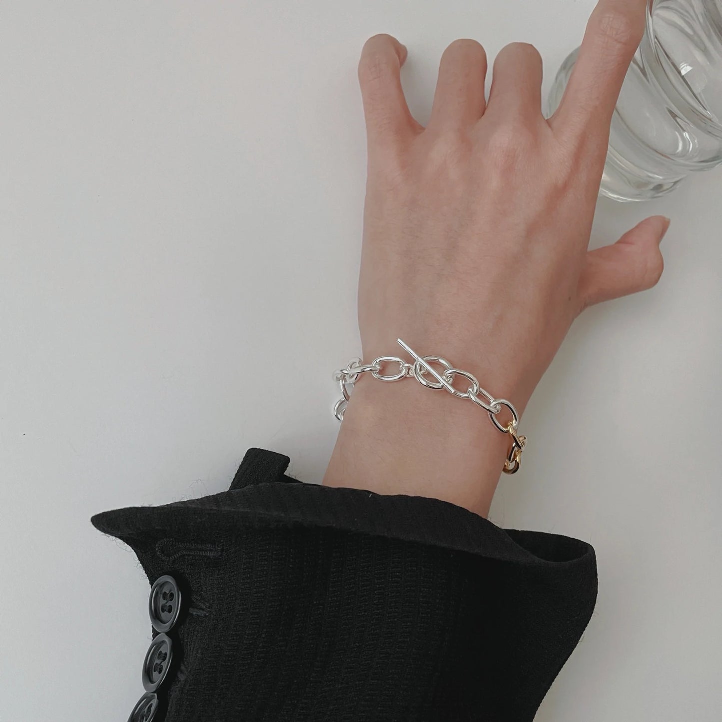 Kombi-Armbänder aus Gold und Silber