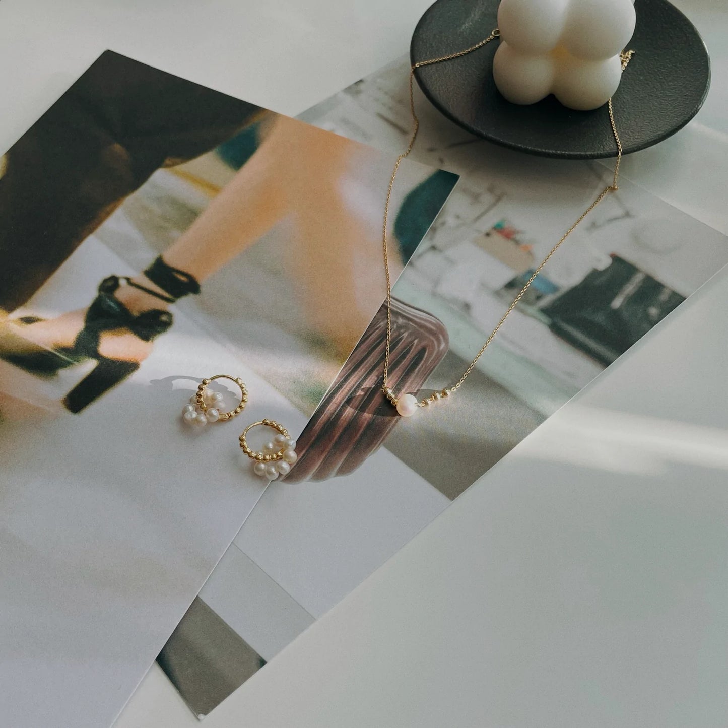 Pearl Loops Earrings