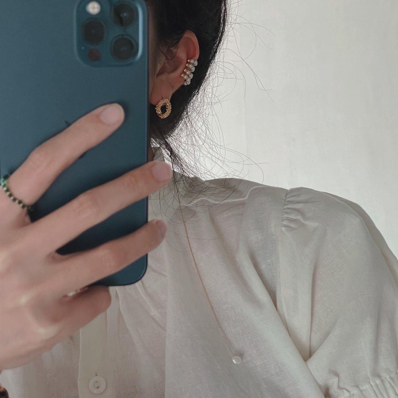 French Pearly Ear Cuff - O.chic Studio