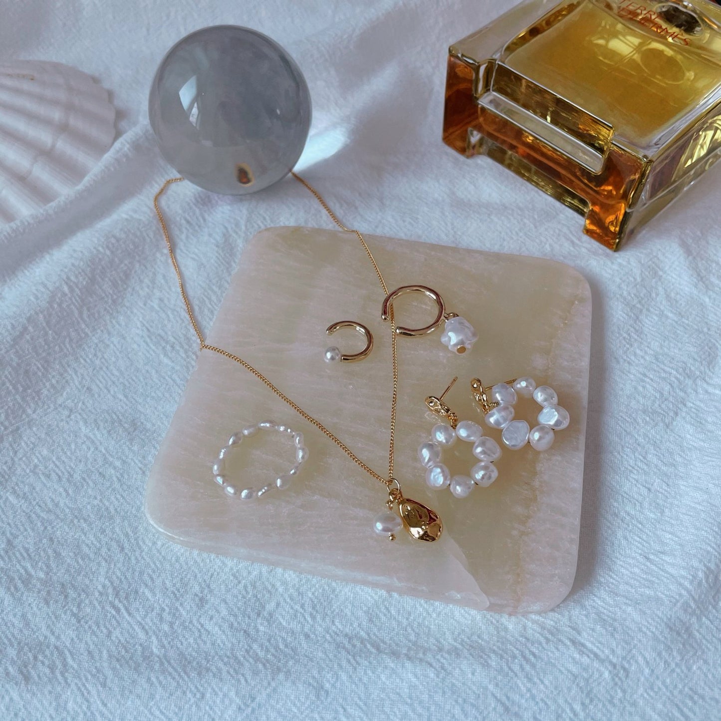 18K Gold Plated Shell Necklace - O.chic Studio