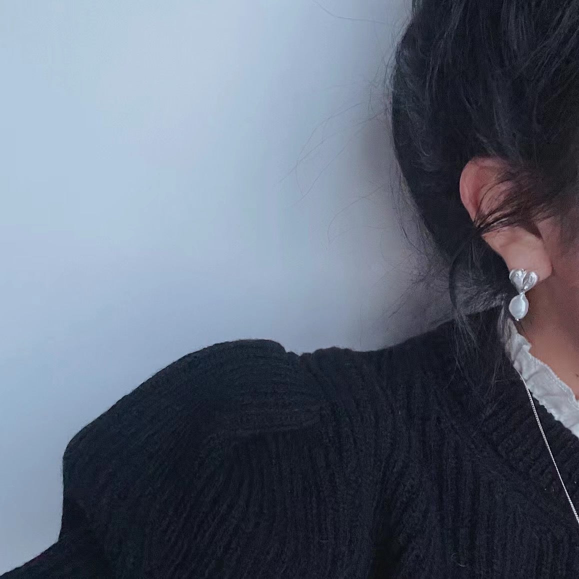 Heart & Pearl Earrings