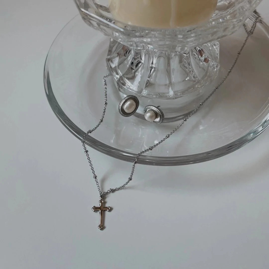 Cross Sterling Silver Necklace