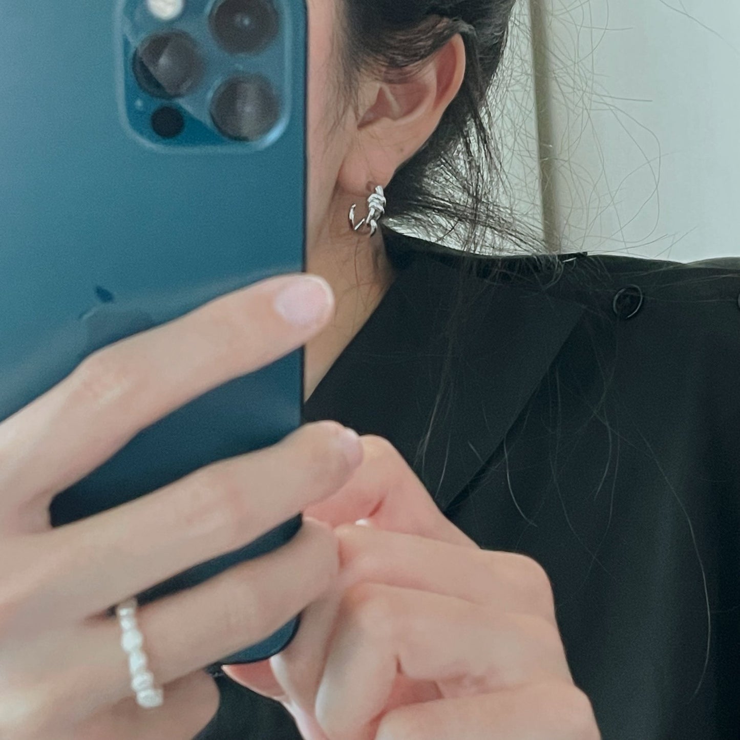 Twist Circle Earrings