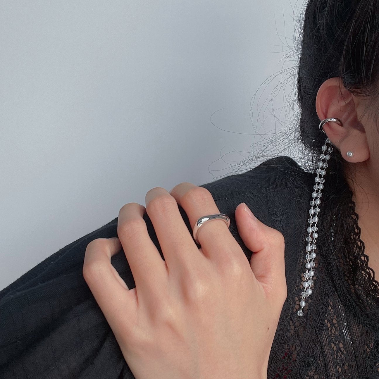 Ear Cuff + Ear-stud Set