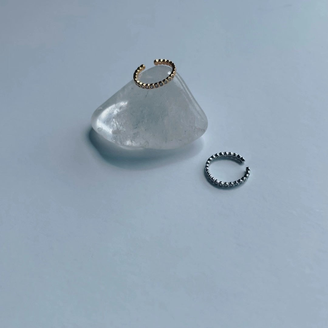 Zirconia Ear Cuff (18K Gold Plated)