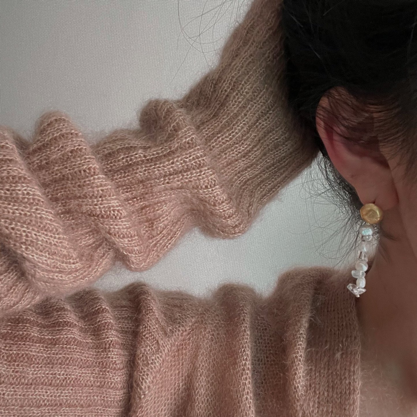 Gemstone Beaded Ear Drops