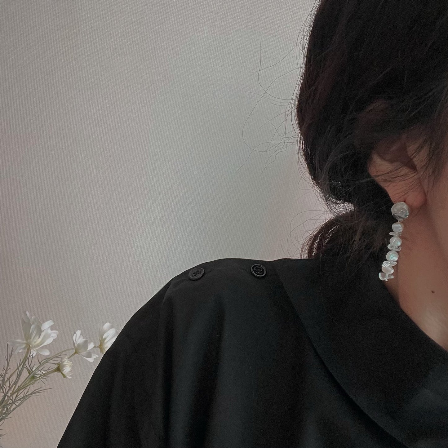 Gemstone Beaded Ear Drops