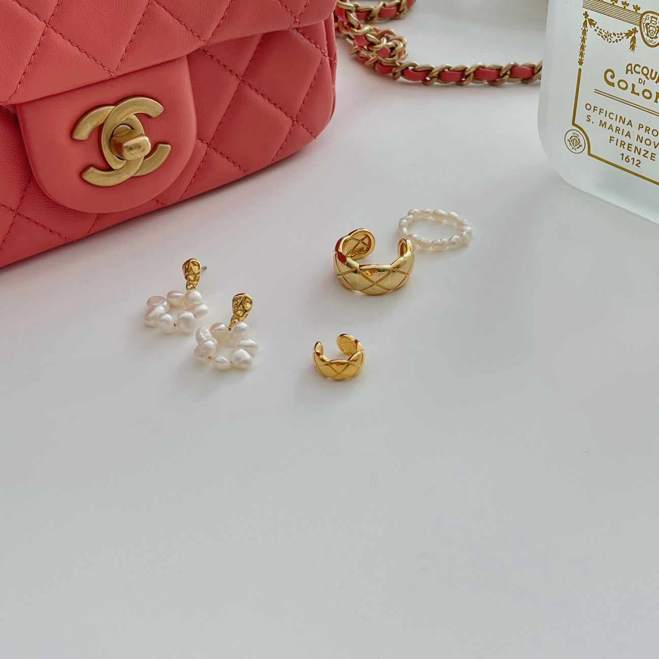 Quilted Engraving Ear Cuff