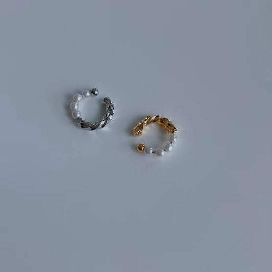 Half Pearl Ear Cuff