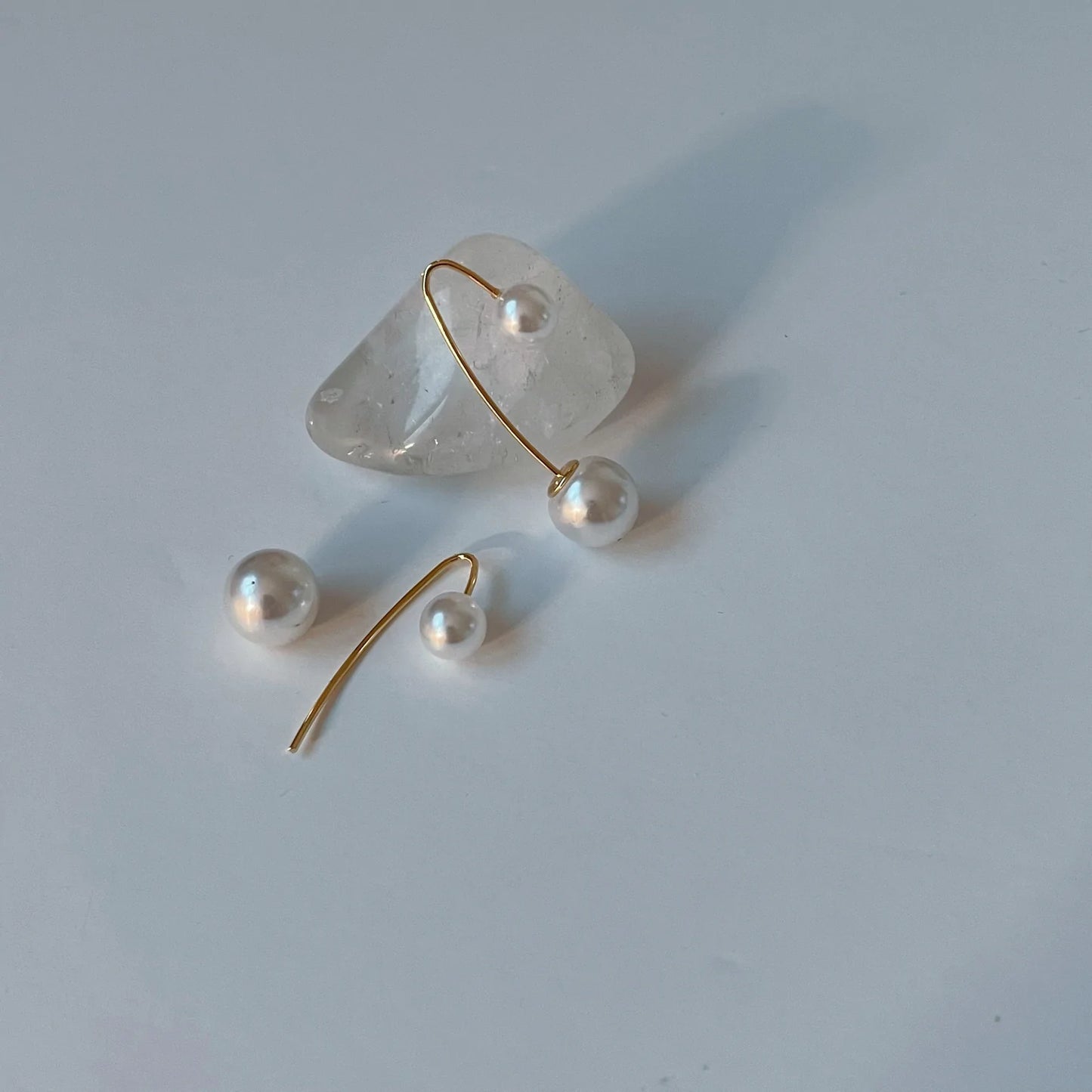 Pearl Earrings (24K Gold Plated)