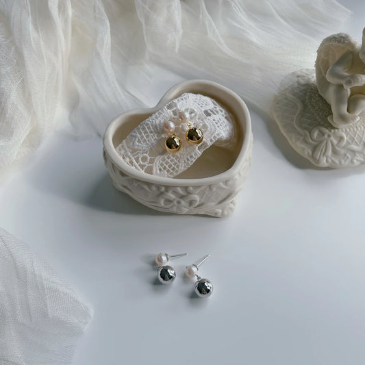 Pearl Ball Earrings