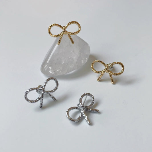 Bow Ear Studs (S925)