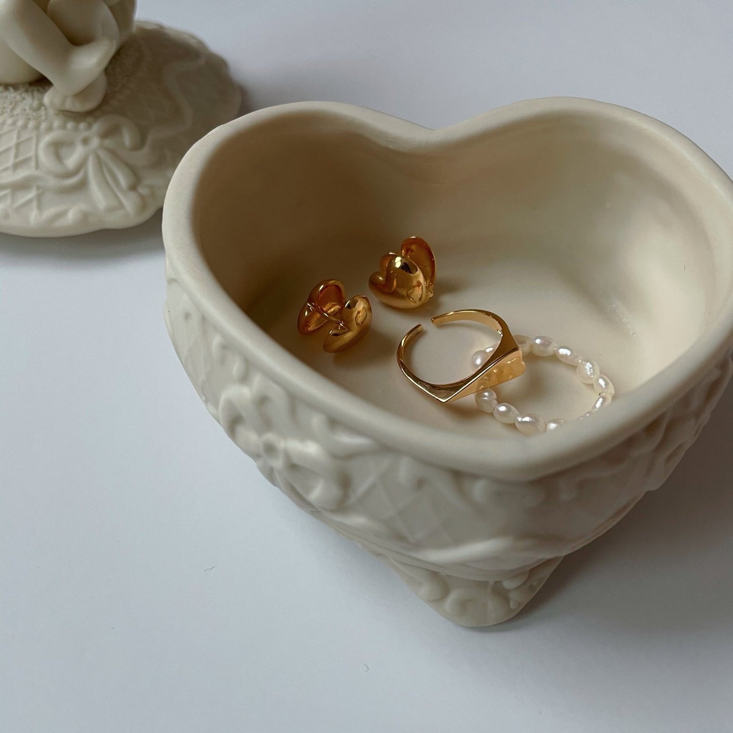 24K Gold Plated Heart Ring - O.chic Studio