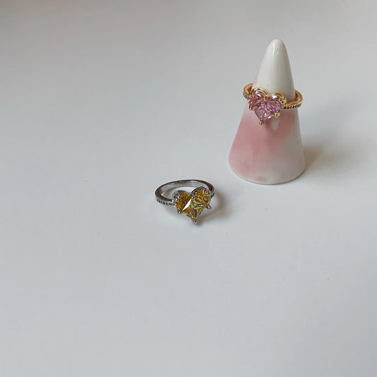 Zirconia Heart Ring