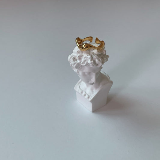 Waved Gold Ring