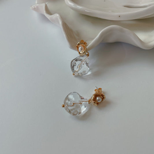 Crystal Pearl Earrings