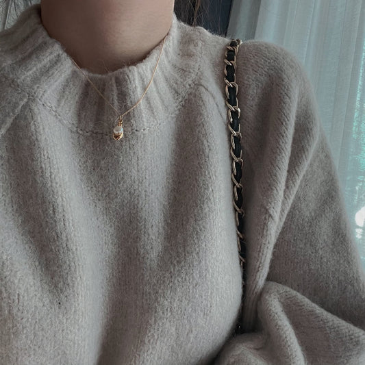 18K Gold Plated Shell Necklace - O.chic Studio