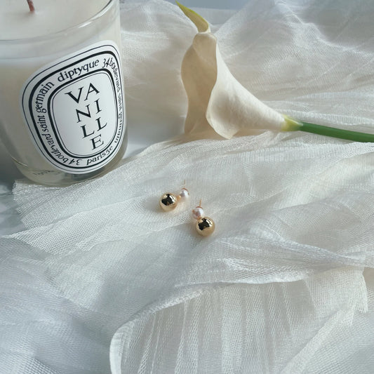 Pearl Ball Earrings