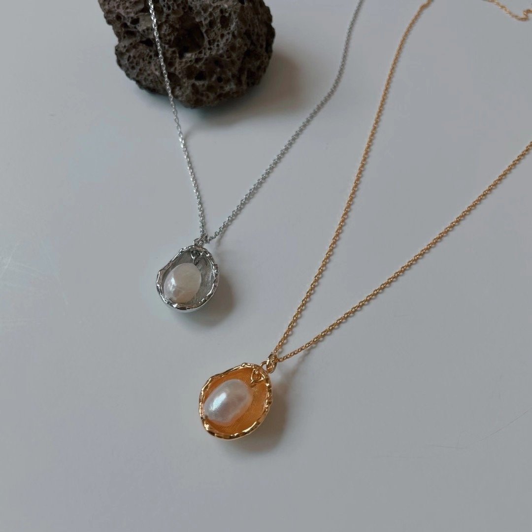 Fresh Water Pearl & 18K Gold Plated Necklace