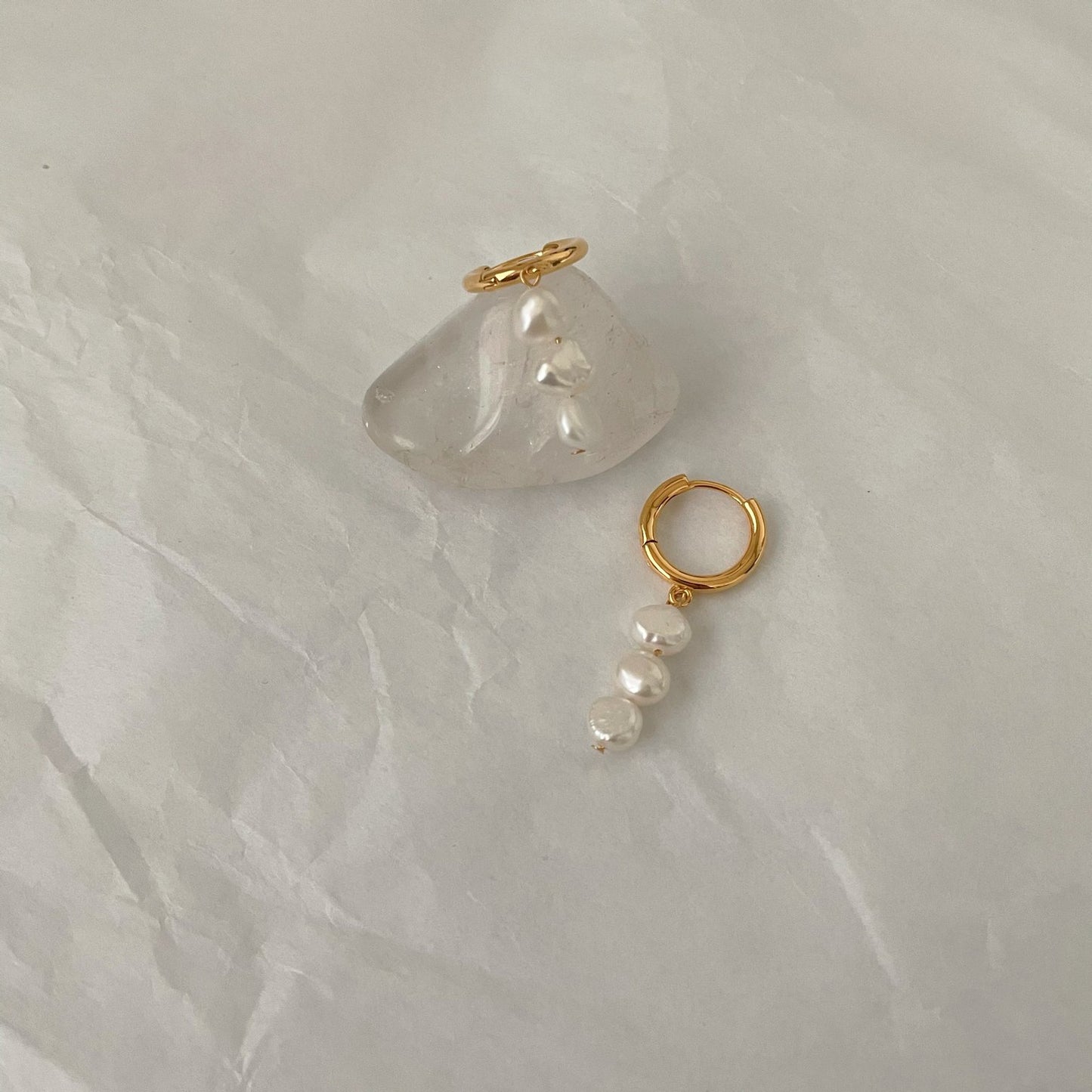 Long Freshwater Pearl Earrings